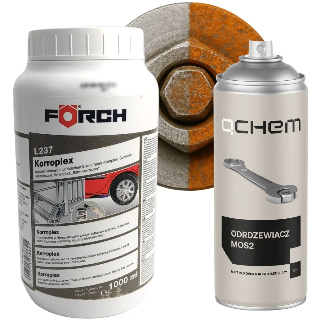 FORCH L237 KORROPLEX PREPARAT ANTYKOROZYJNY 1L + Odrdzewiacz MOS2 400 ml QCHEM
