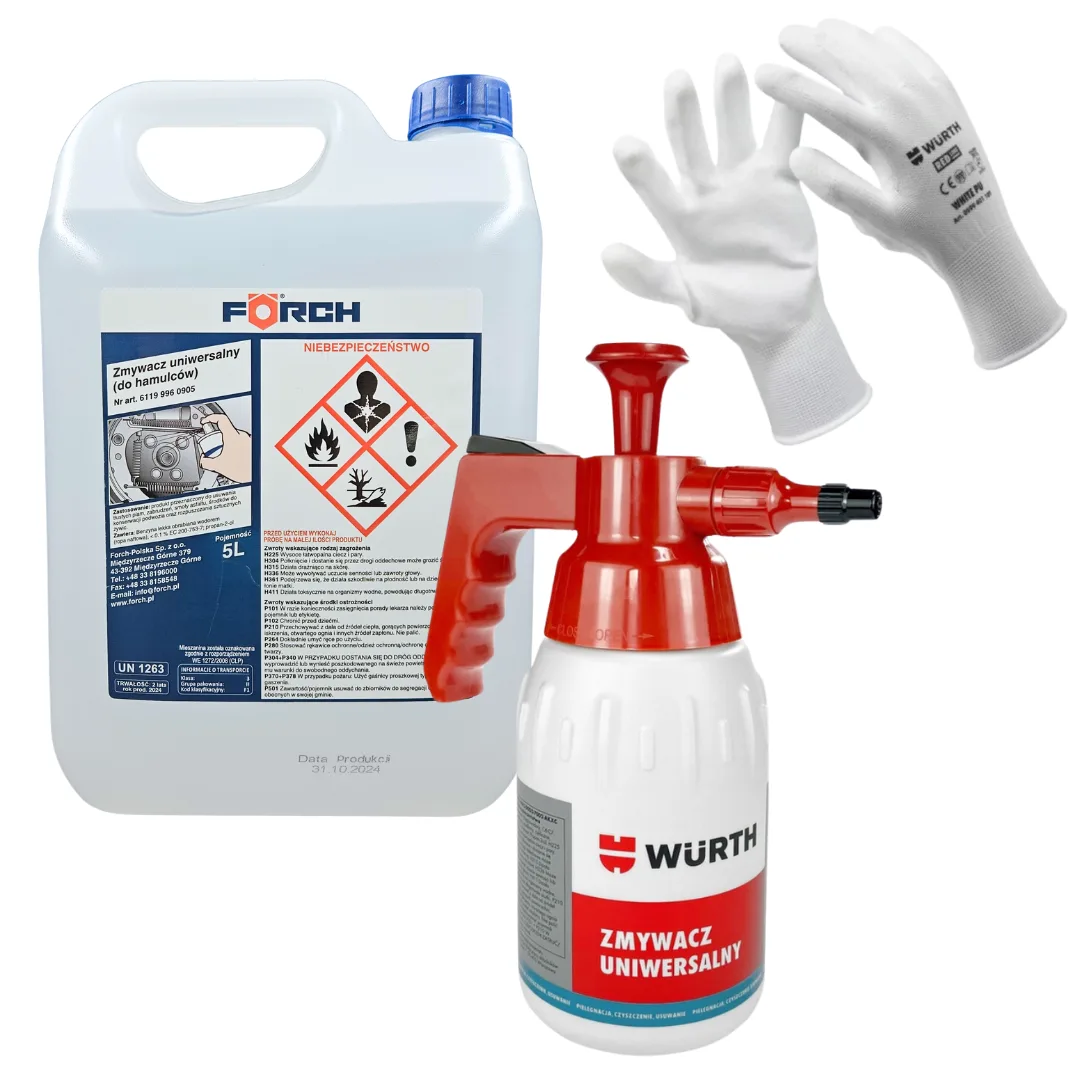 Zmywacz Forch 5L + Rozpylacz 1L + Rękawice Zestaw | 47021_47027_44024 | Motofarma.pl