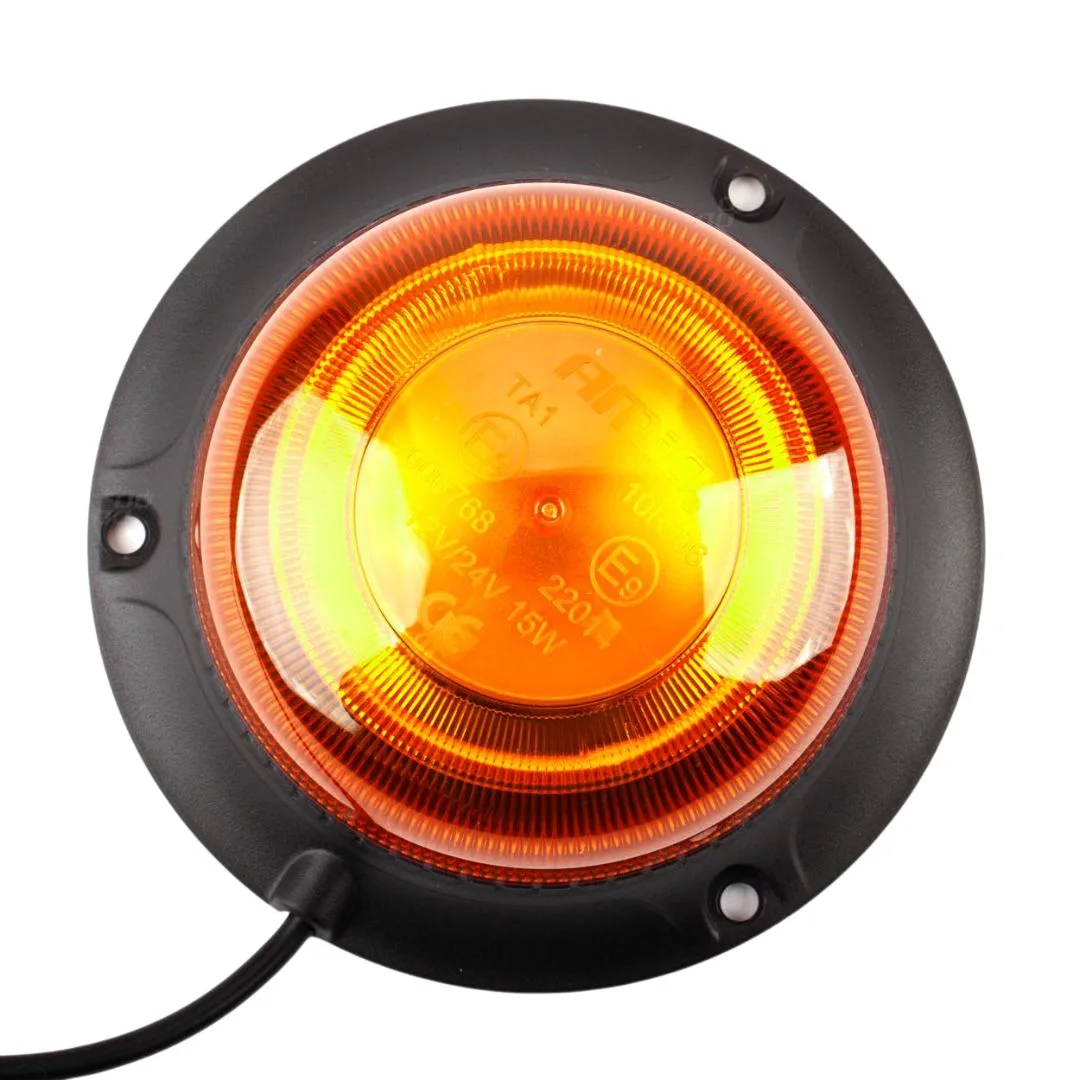 Lampa ostrzegawcza błyskowa mini kogut 18 LED magnes niska R65 R10 12V 24V W21m AMIO-02925 | zdjęcie 7 z 7 | A002925 | Motofarma.pl