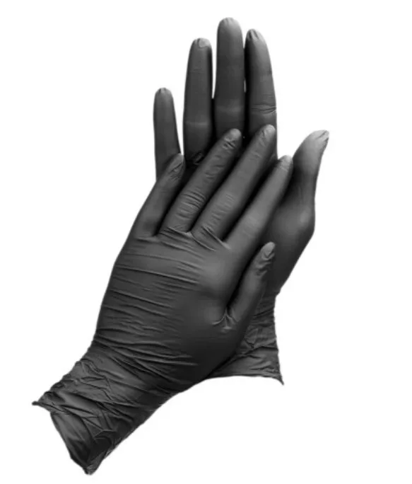 Rękawiczki nitrylowe czarne bezpudrowe rozmiar L 1 para - Master Glove | 45938 | Motofarma.pl