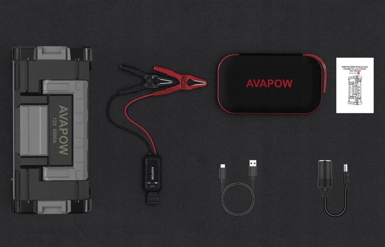 JUMP STARTER URZĄDZENIE ROZRUCHOWE BOOSTER POWERBANK MOCNY 6000A 24000 mAh