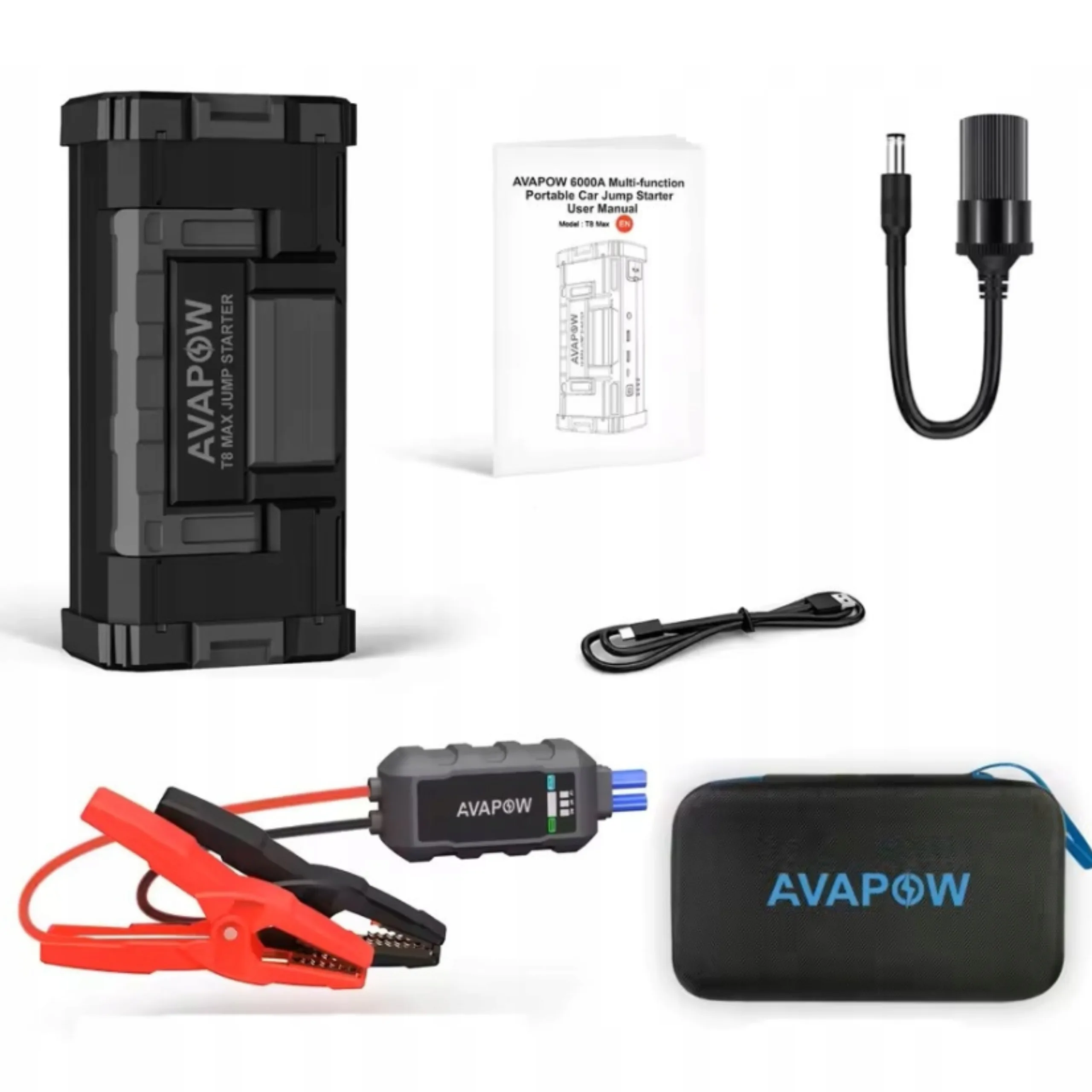 JUMP STARTER URZĄDZENIE ROZRUCHOWE BOOSTER POWERBANK MOCNY 6000A 24000 mAh