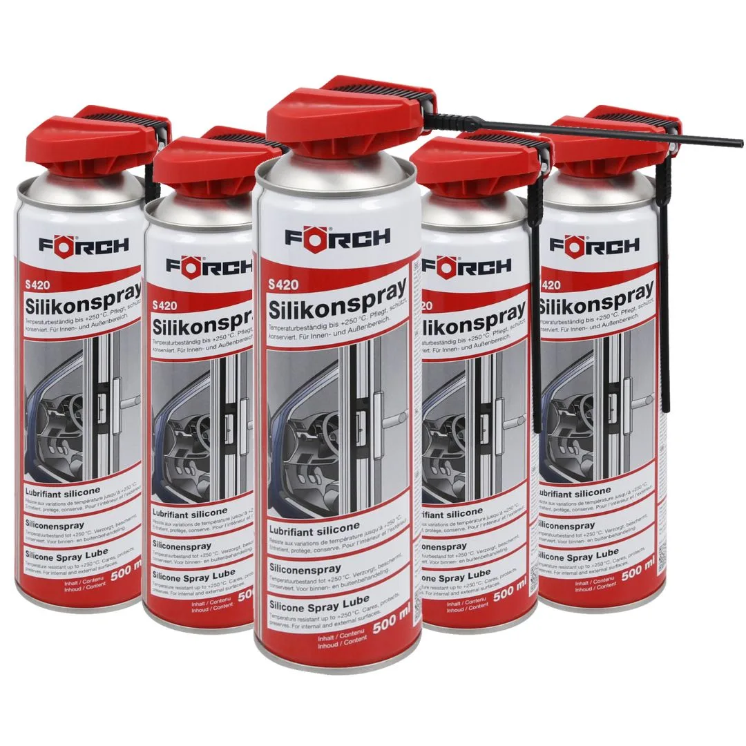 5x Silikon Spray 500 ml FORCH S420