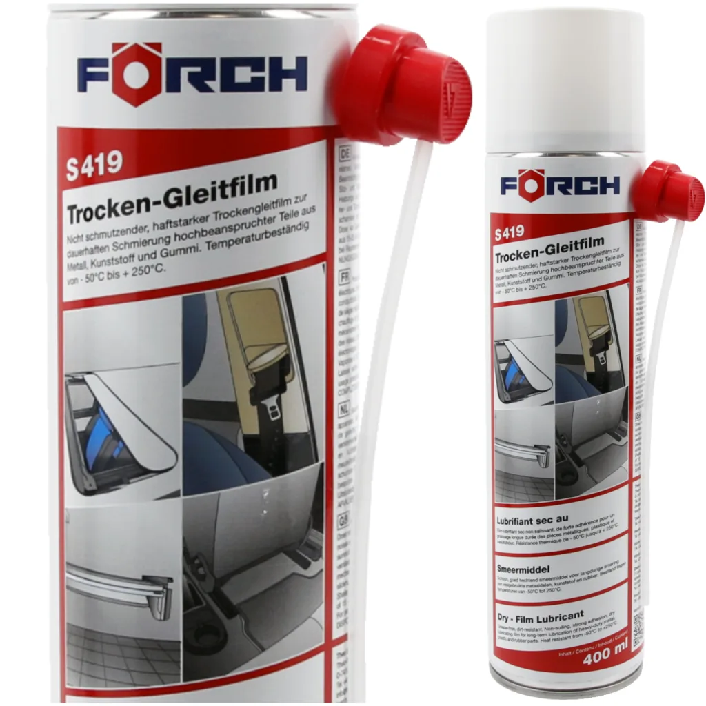 SUCHY SMAR POŚLIZGOWY Z PTFE 400ML S419 SPRAY TEFLONOWY DO PROWADNIC DRY