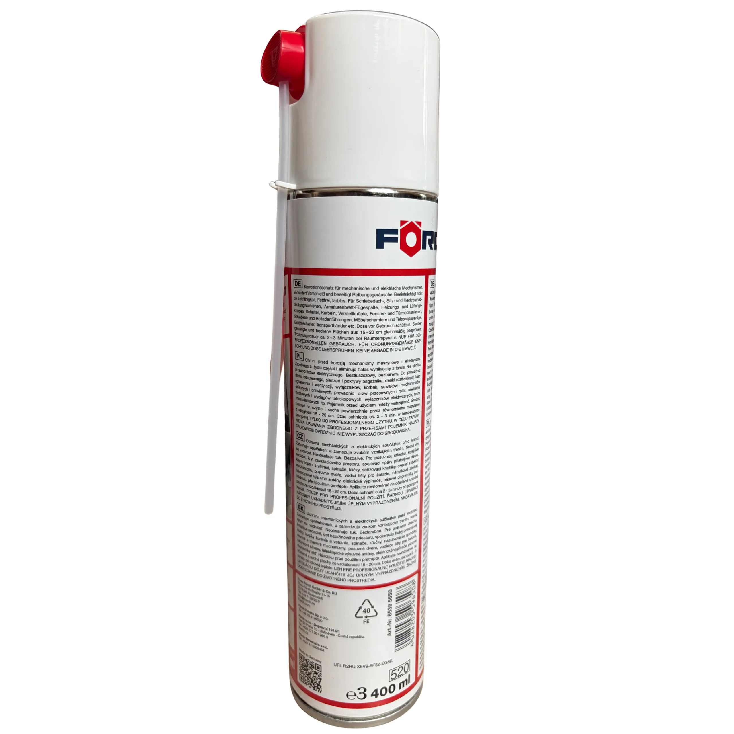 SUCHY SMAR POŚLIZGOWY Z PTFE 400ML S419 SPRAY TEFLONOWY DO PROWADNIC DRY