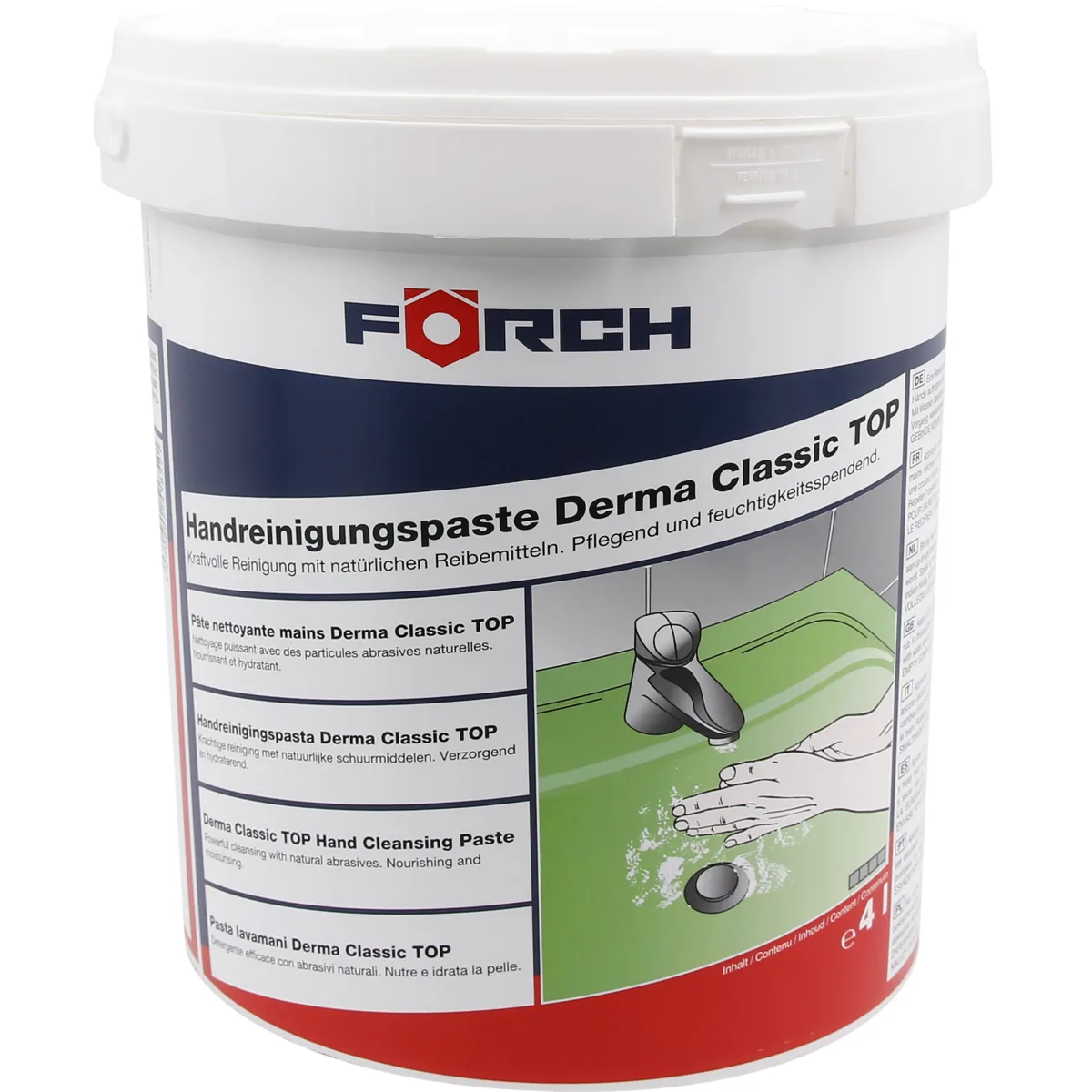 PASTA DO MYCIA ZABRUDZONYCH RĄK FORCH DERMA CLASSIC TOP 4L BHP LAWENDOWY | zdjęcie 1 z 3 | 49970 | Motofarma.pl