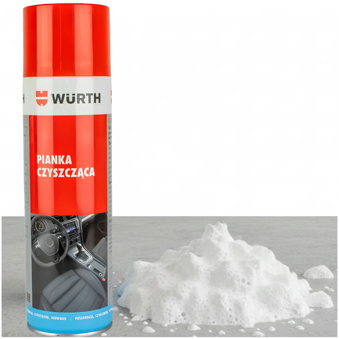 PIANKA CZYSZCZĄCA WURTH 500ML DO TAPICERKI WNĘTRZA SAMOCHODU AKTYWNA PIANA