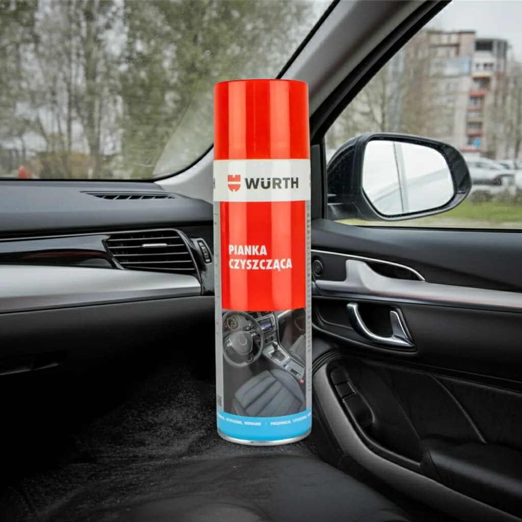PIANKA CZYSZCZĄCA WURTH 500ML DO TAPICERKI WNĘTRZA SAMOCHODU AKTYWNA PIANA