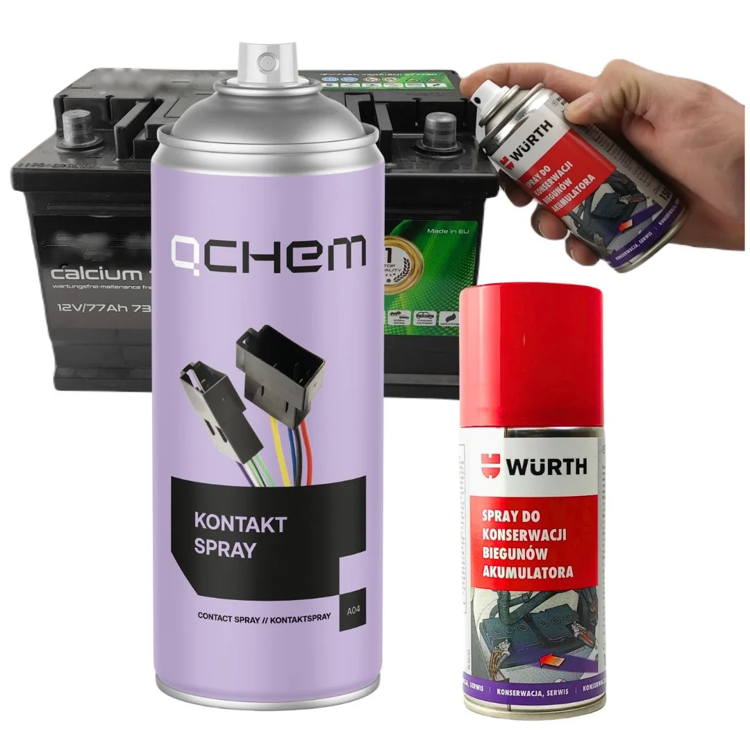 Spray Do Konserwacji Biegunów Akumulatora Wurth + Kontakt Spray 400ml