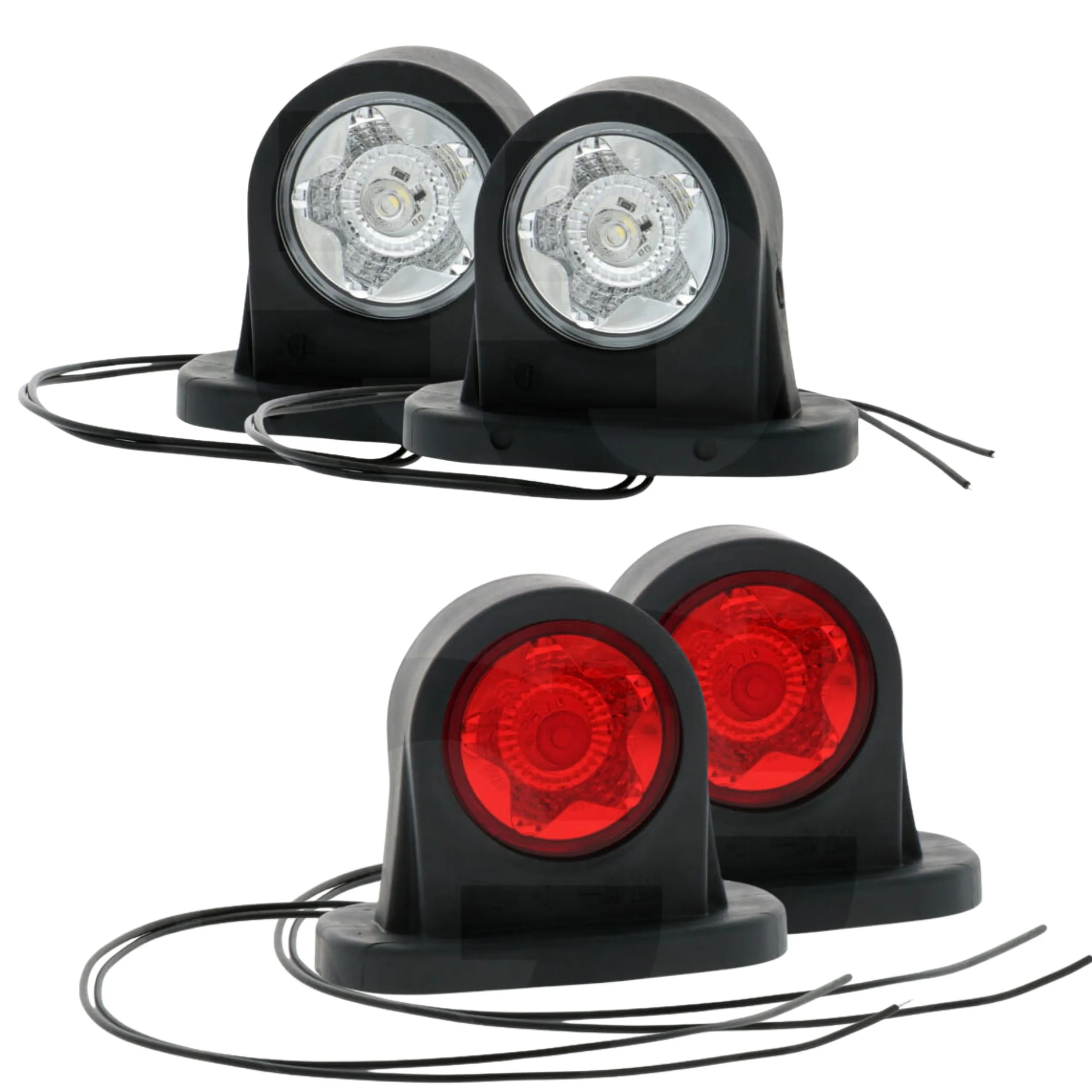 ZESTAW 2 SZT Lampa zespolona obrysowa WAŚ W21.4 Oświetlenie  LED 12 / 24 V 7070010221