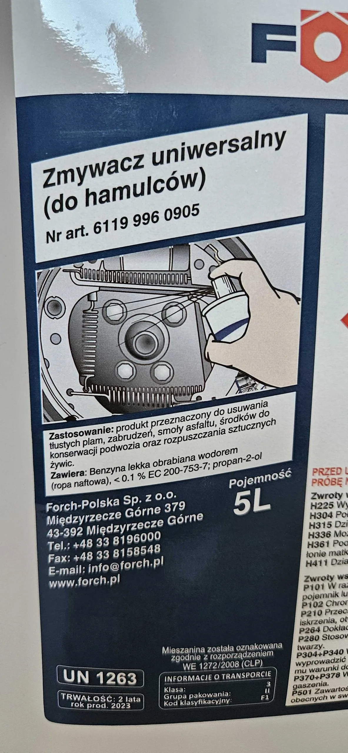 Zmywacz uniwersalny 5L + Rozpylacz ciśnieniowy z pompką FORCH 1L | zdjęcie 3 z 3 | 44024,2369 | Motofarma.pl