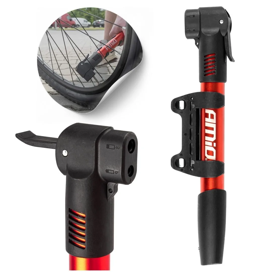Pompka ręczna rowerowa PU01 Amio | zdjęcie 1 z 7 | A02145 | Motofarma.pl