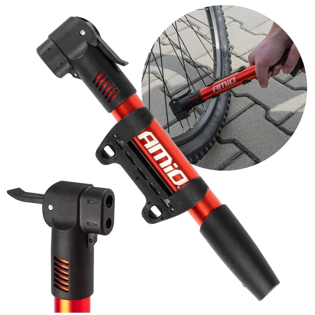 Pompka ręczna rowerowa PU01 Amio | zdjęcie 4 z 7 | A02145 | Motofarma.pl