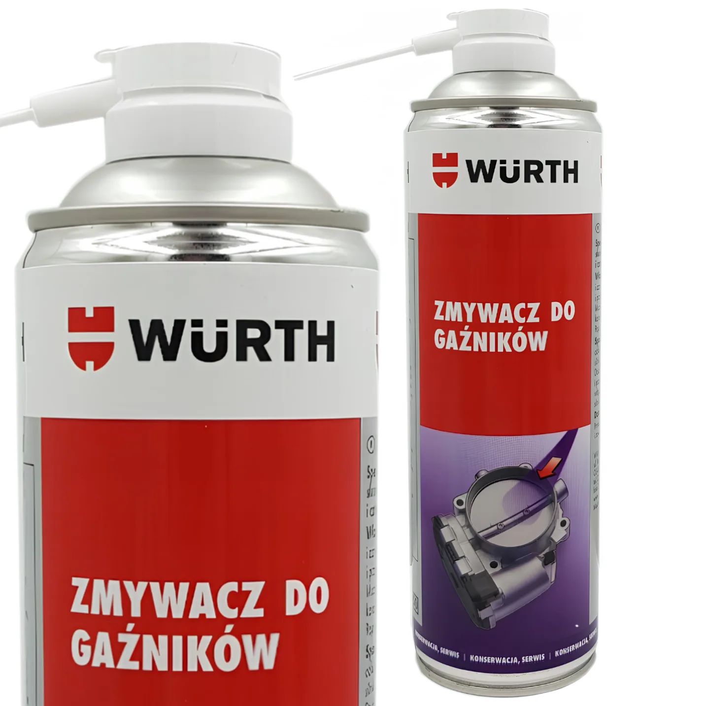 ZMYWACZ DO GAZNIKÓW PRZEPUSTNICY KATALIZATORA KANAŁÓW DYSZ 500ML WURTH