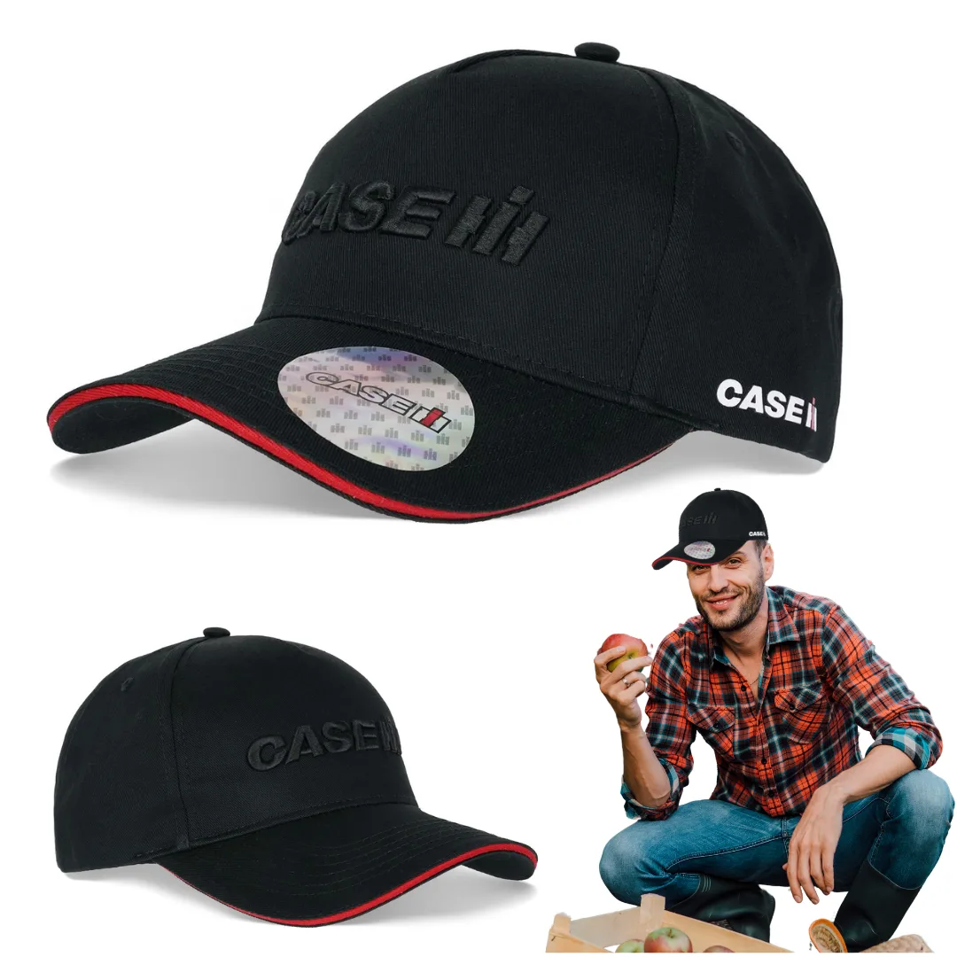 Czapka z czarnym haftem 3D - CNH | zdjęcie 1 z 10 | 48297 | Motofarma.pl