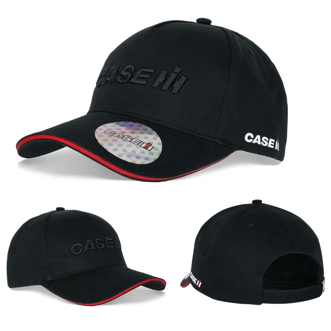 Czapka z czarnym haftem 3D - CNH | zdjęcie 10 z 10 | 48297 | Motofarma.pl