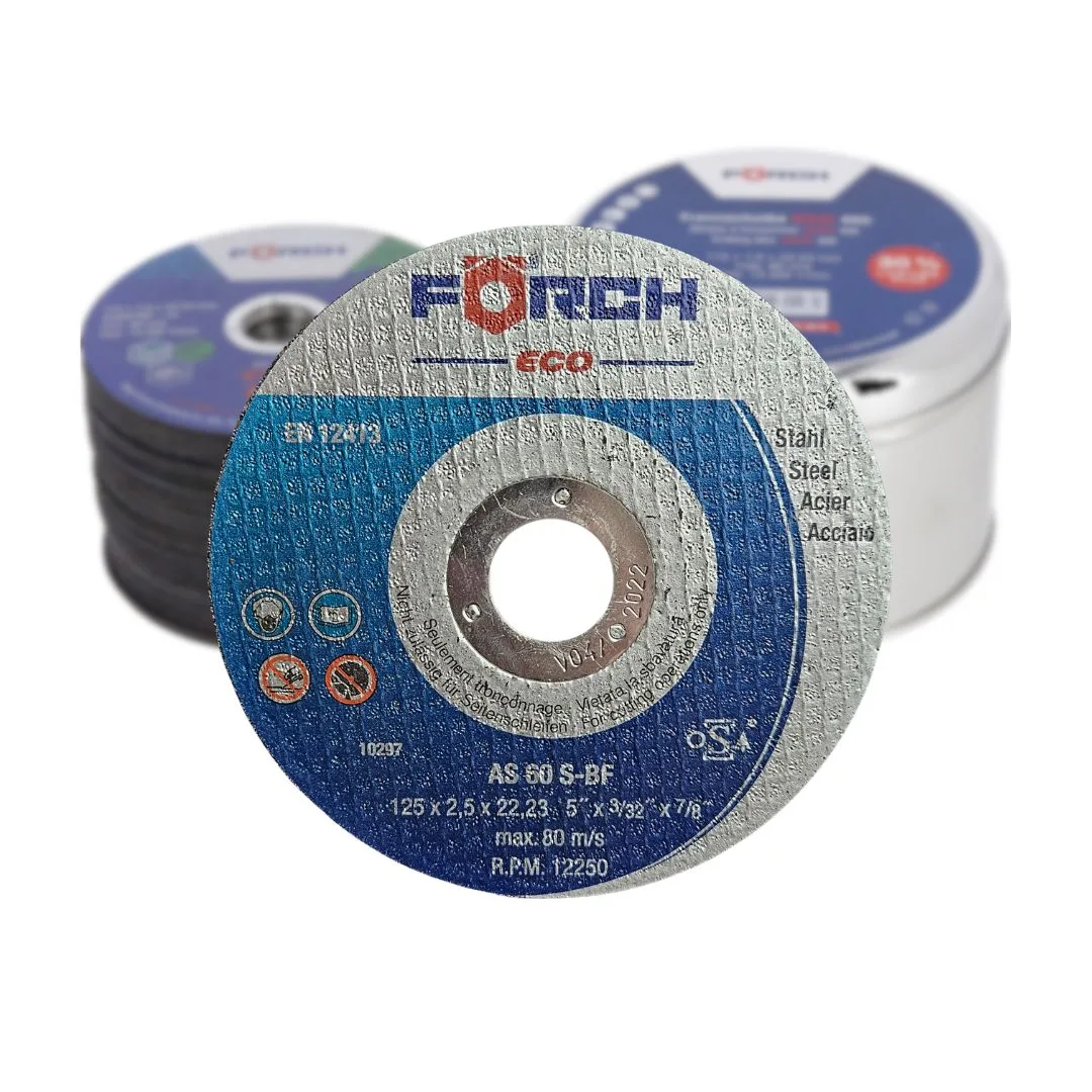 10x TARCZA DO STALI NIERDZEWNEJ INOX 125 X 1,0 X 22,23 MM ECO 450 FORCH