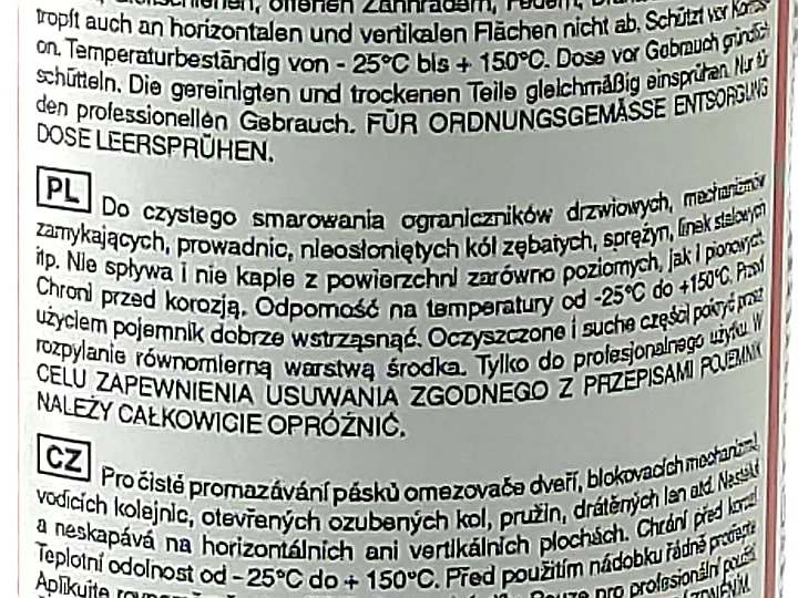 Smar biały natryskowy 300ml FORCH S406