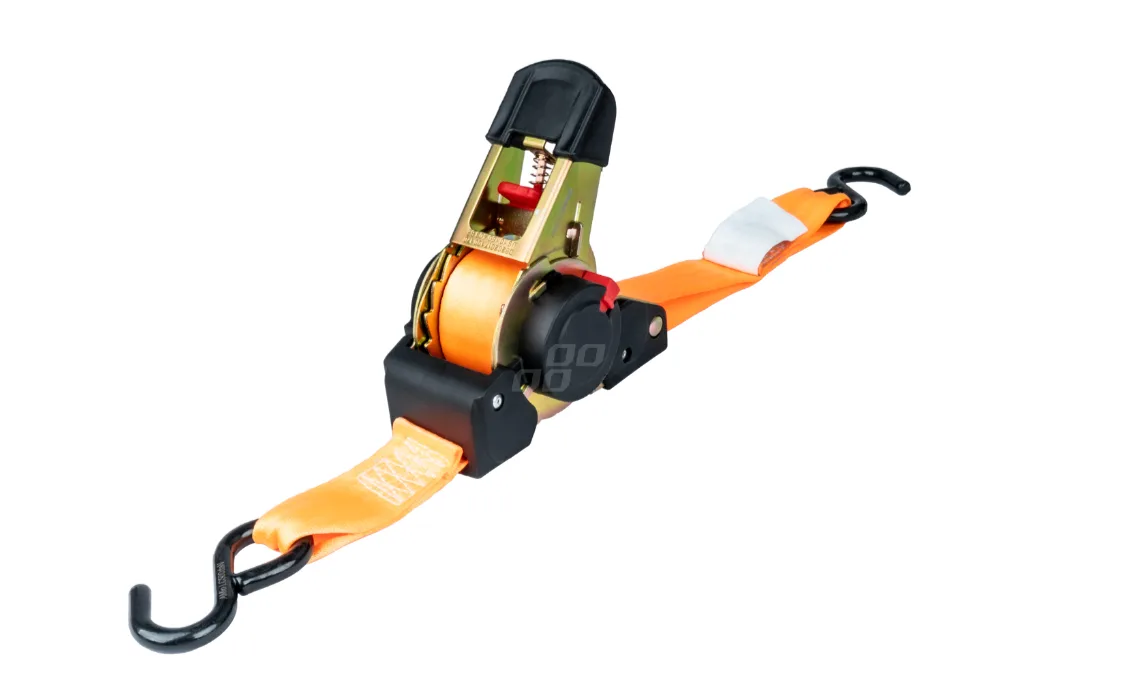 Pas transportowy z automatycznym zwijaczem 640kg 25mm 3,5m CE - Amio | zdjęcie 1 z 5 | A03318 | Motofarma.pl