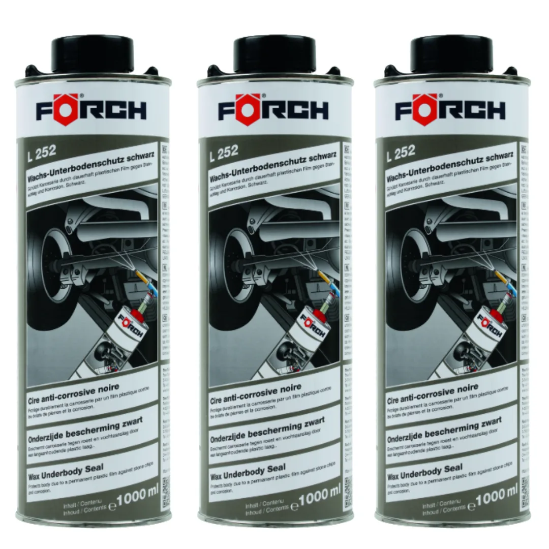 Wosk do konserwacji podwozia czarny 3x1L  Forch L252 ZESTAW
