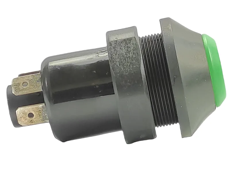 Przełącznik okrągły zielony 4x4