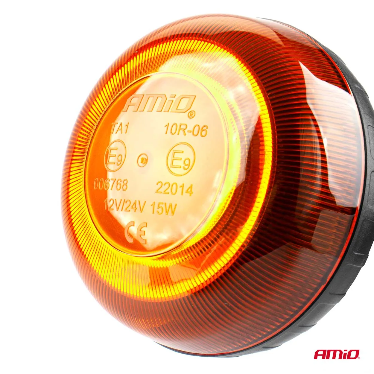 Lampa ostrzegawcza mini kogut 18 LED śruba R65 R10 12-24V W21sb AMIO-02923 | zdjęcie 5 z 6 | A02923 | Motofarma.pl