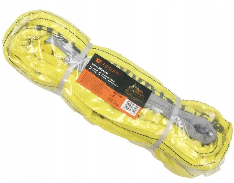 Lina holownicza z włókien syntetycznych uciąg 21T długość 6m z atestem, Teger | zdjęcie 4 z 5 | T-NAP-H216 | Motofarma.pl