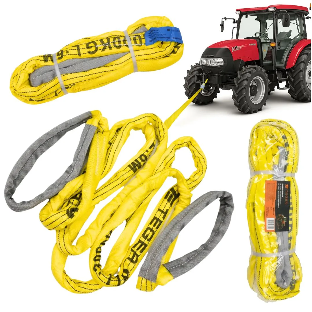 Lina holownicza z włókien syntetycznych uciąg 21T długość 6m z atestem, Teger | zdjęcie 1 z 5 | T-NAP-H216 | Motofarma.pl