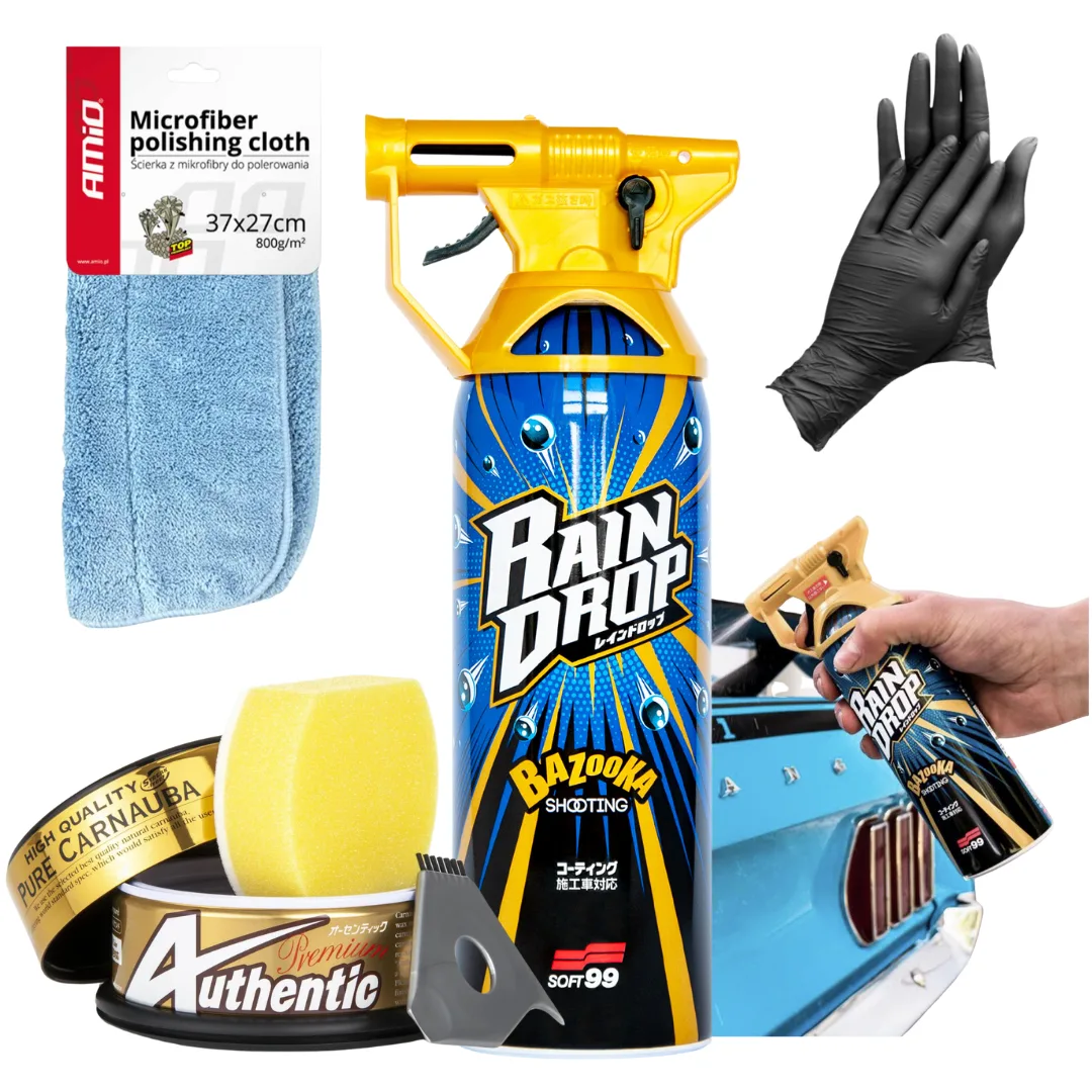 Twardy wosk SOFT99 Authentic Premium Carnauba + Rain Drop +mikrofibra+ rękawiczki | zdjęcie 1 z 9 | F7AC99_47396_A01620 | Motofarma.pl