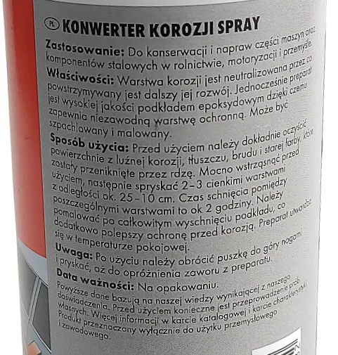 WURTH Spray antykorozyjny na rdzę konwerter 400ml