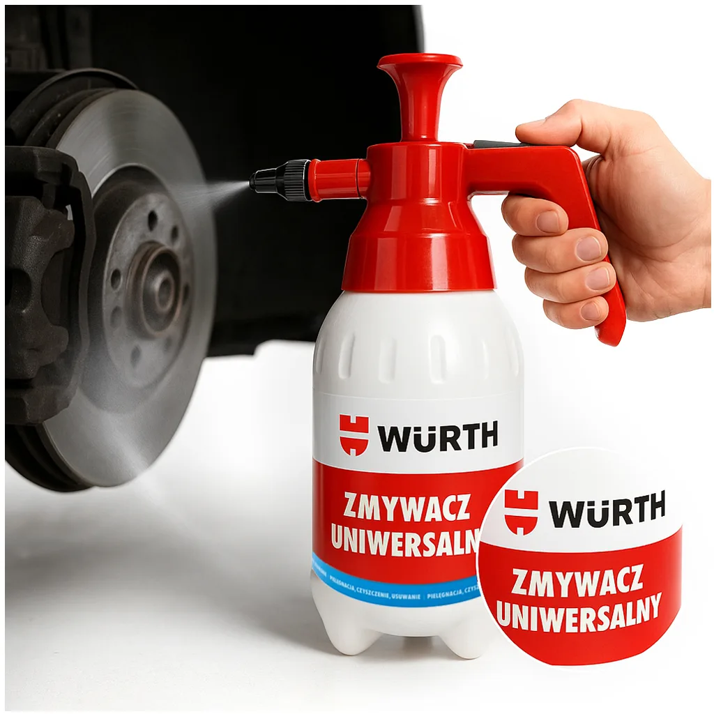Rozpylacz spryskiwacz pompka Wurth zmywacz do hamulców 5L FOSKAR