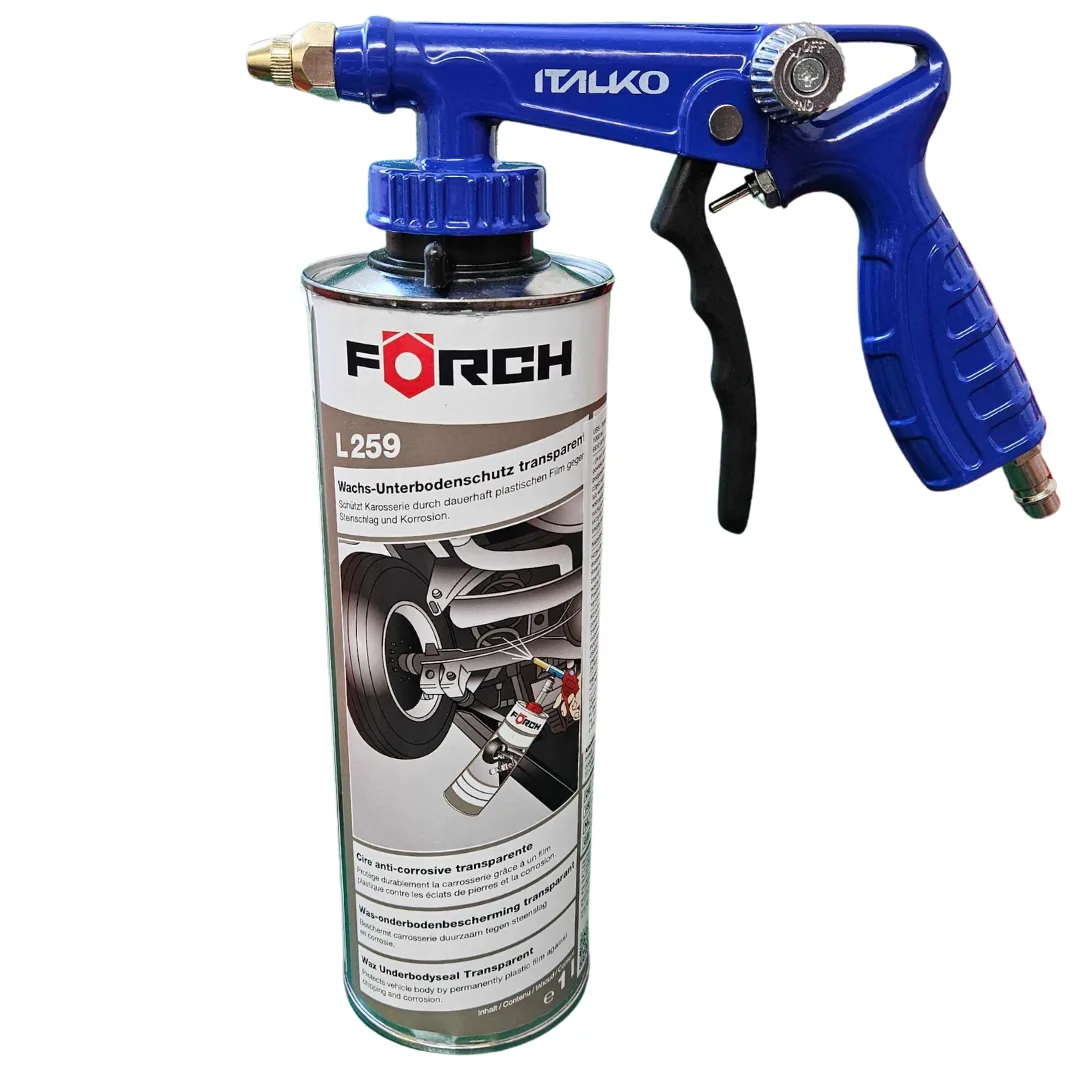 5x Wosk ochronny do podwozi Forch L259 1L x + PISTOLET z regulacją wtryskiwania