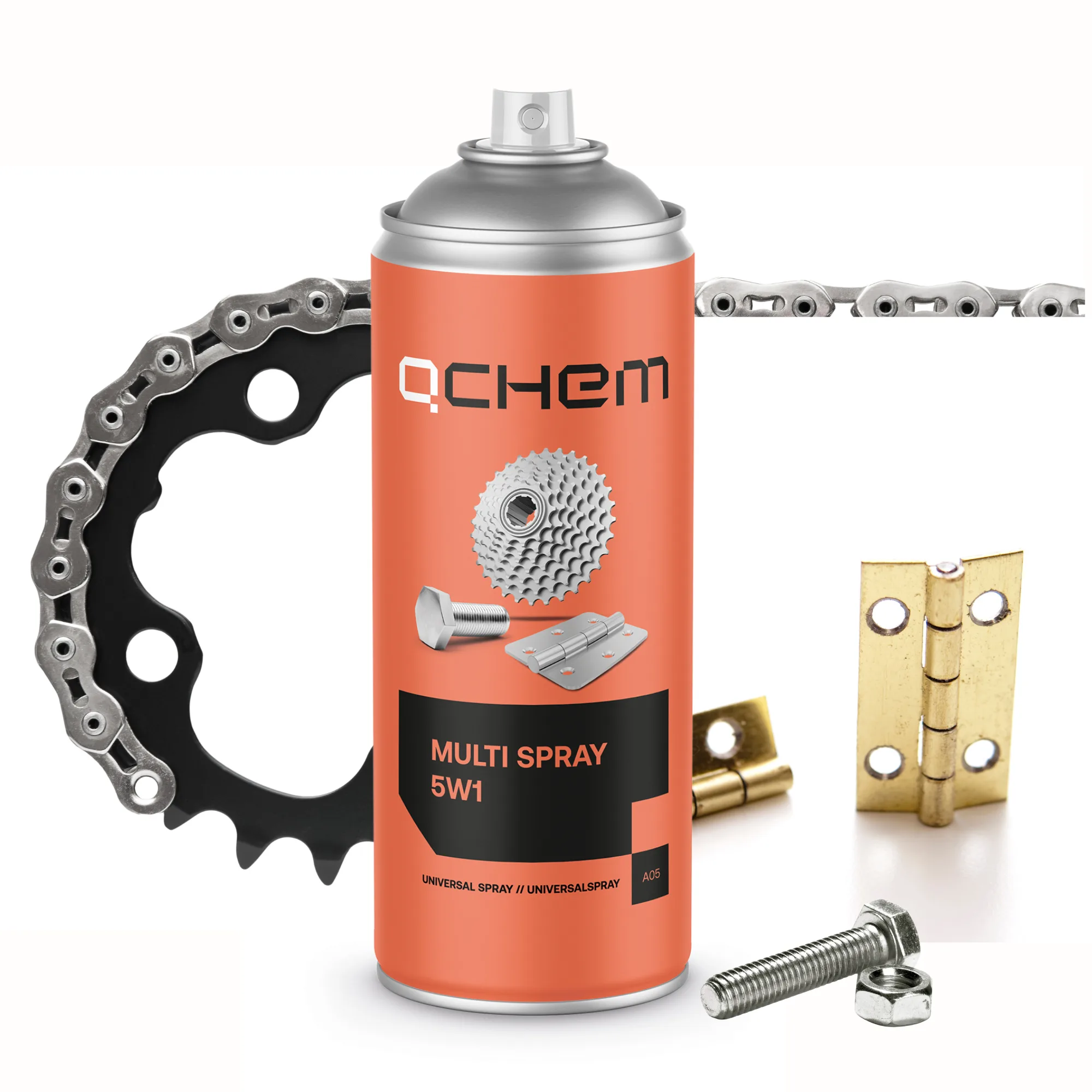 Zmywacz uniwersalny  do hamulców 5L + Multi spray 400ml QCHEM Zestaw