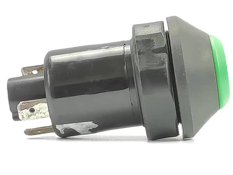 Przełącznik okrągły zielony strzałka