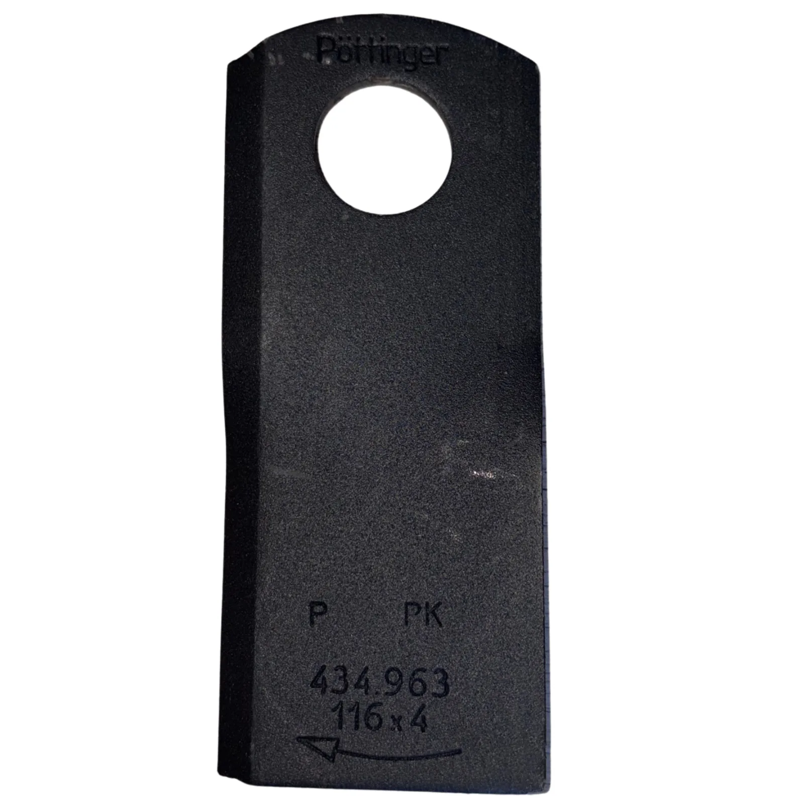 Nożyk KOSIARKI PRAWY DURASTAR 116x4mm POTTINGER 434.963 OSTRZE DYSKOWEJ