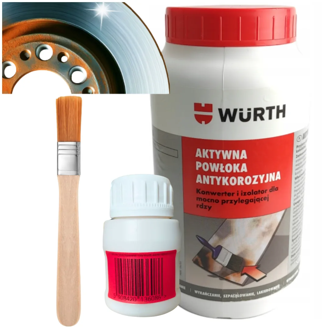 Aktywna powłoka antykorozyjna WURTH 100ml + Pędzelek