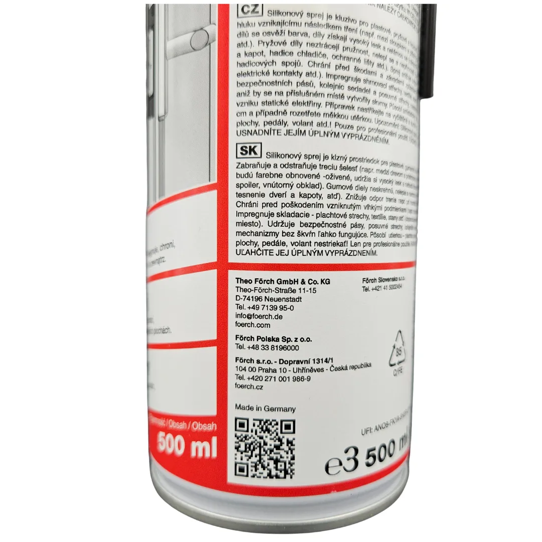 Silikon Spray 500 ml FORCH S420