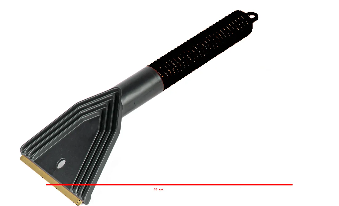 Skrobaczka do szyb śniegu lodu mosiężna długość 30 cm