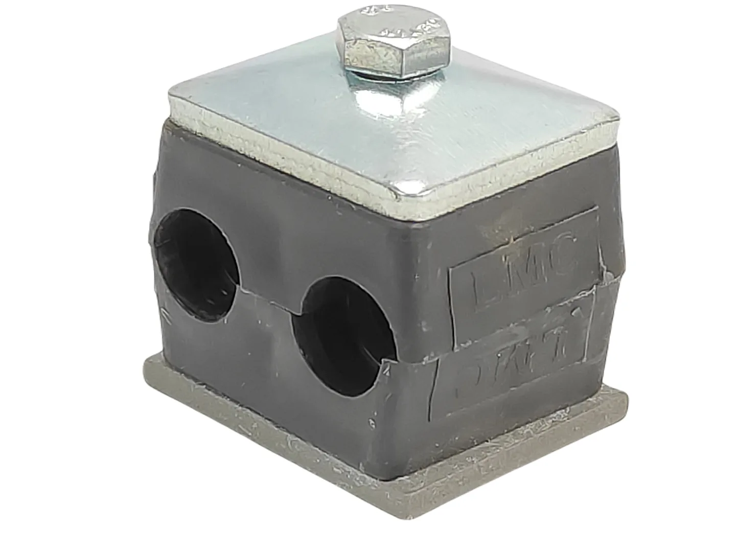 Obejma przewodu hydraulicznego podwójna gumowa