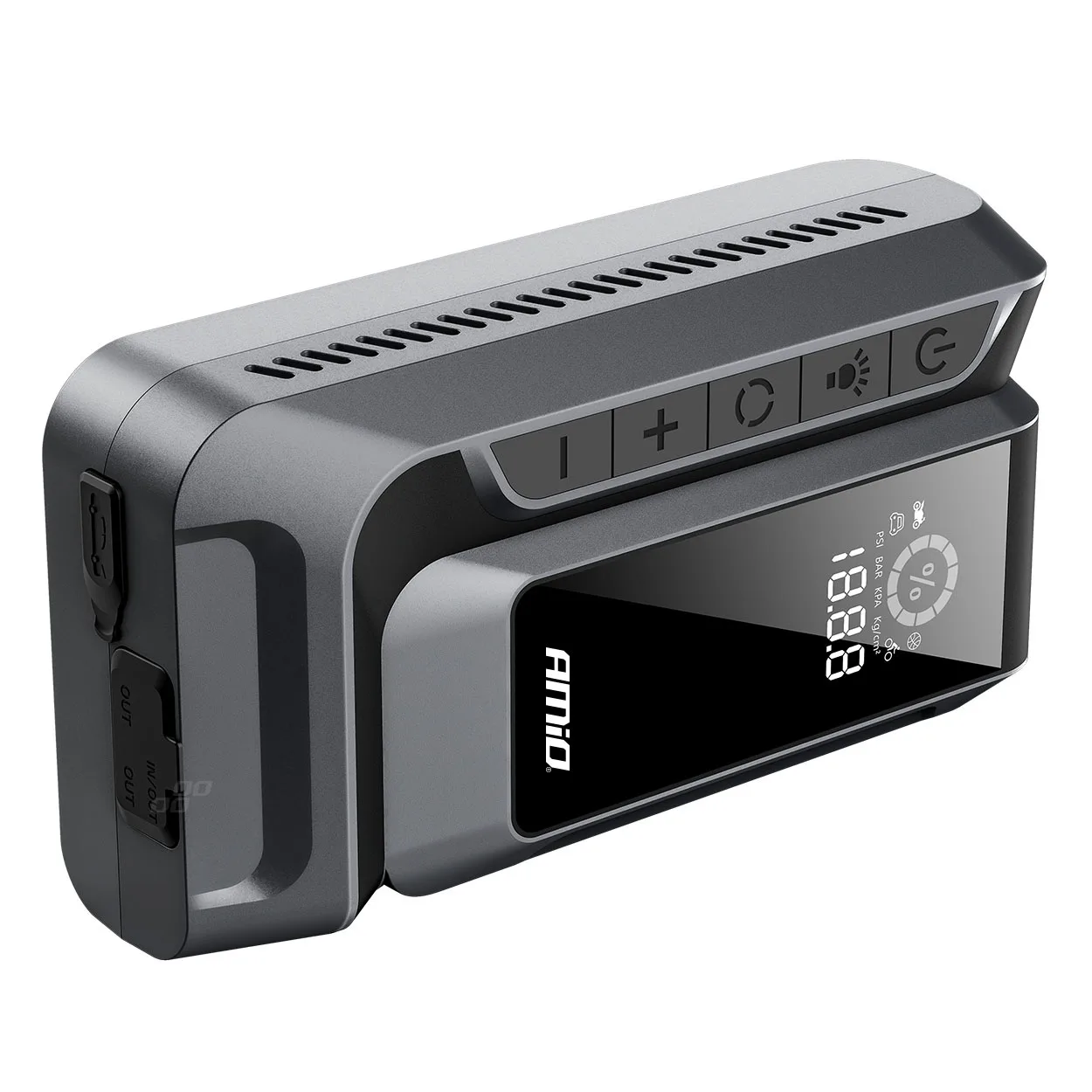 Urządzenie rozruchowe 4w1 booster powerbank kompresor latarka LED 12V 12Ah - Amio | zdjęcie 12 z 16 | A04677 | Motofarma.pl