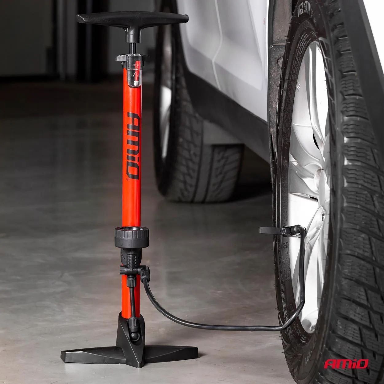 Pompka ręczna metalowa z manometrem PU02 AMIO | zdjęcie 7 z 12 | A02146 | Motofarma.pl