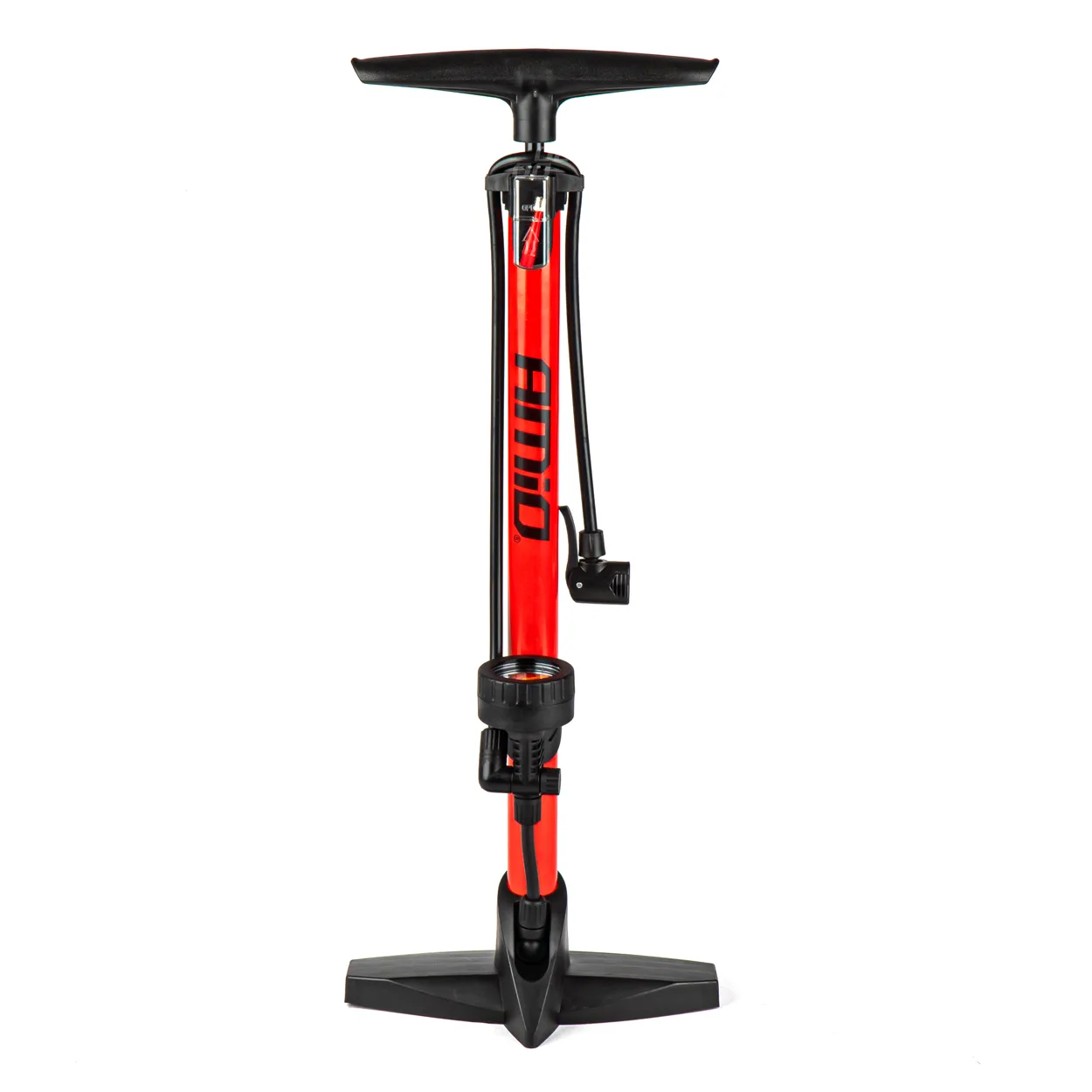 Pompka ręczna metalowa z manometrem PU02 AMIO