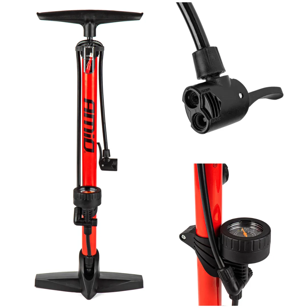 Pompka ręczna metalowa z manometrem PU02 AMIO | zdjęcie 1 z 12 | A02146 | Motofarma.pl