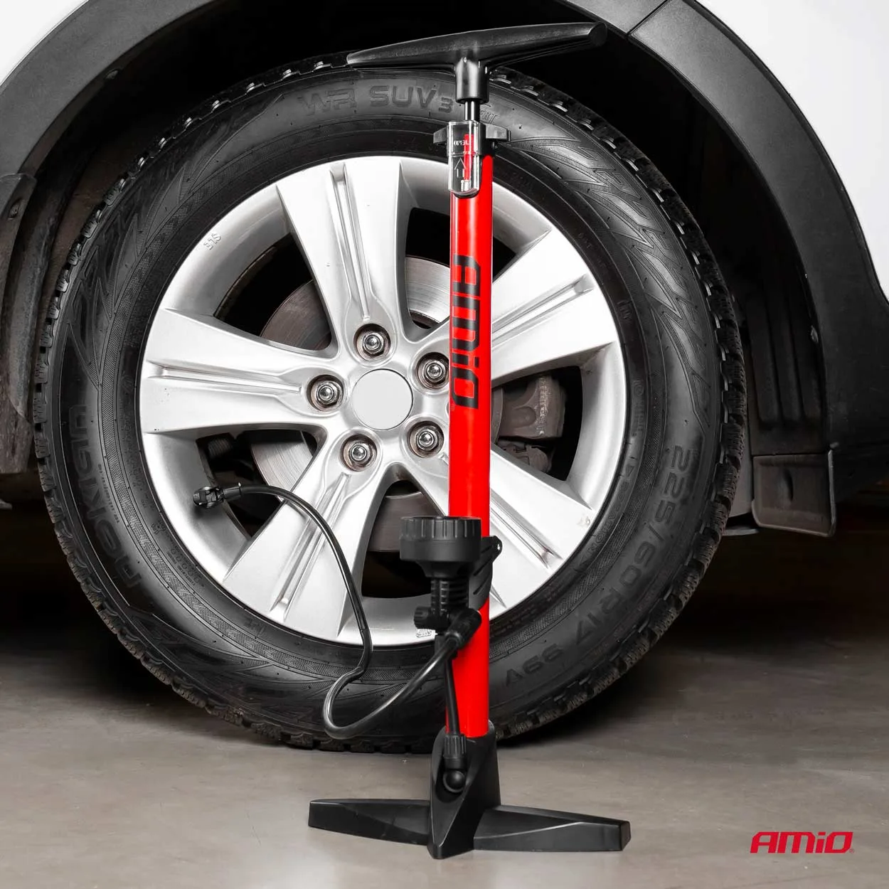 Pompka ręczna metalowa z manometrem PU02 AMIO | zdjęcie 8 z 12 | A02146 | Motofarma.pl