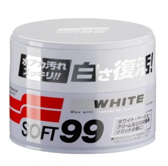 SOFT99 WHITE SOFT WAX WOSK DO JASNYCH LAKIERÓW 350G