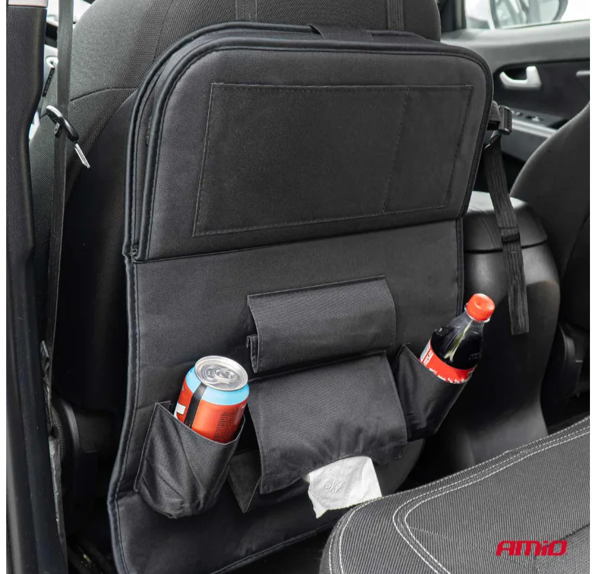 Organizer na fotel samochodowy ze stolikiem AMIO