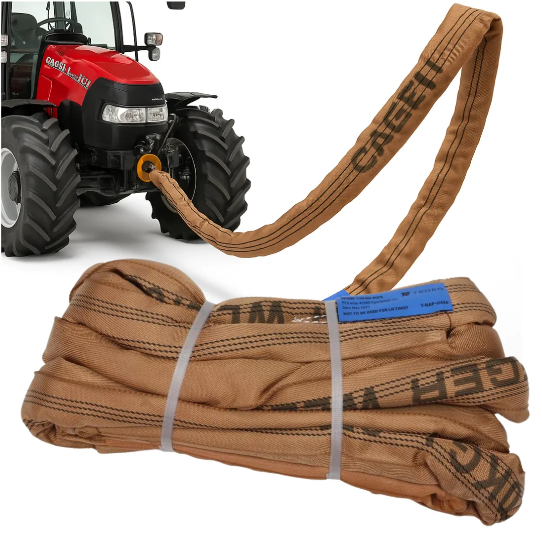 Lina holownicza z włókien syntetycznych uciąg 42T długość 6m z atestem Teger | zdjęcie 1 z 3 | T-NAP-H426 | Motofarma.pl