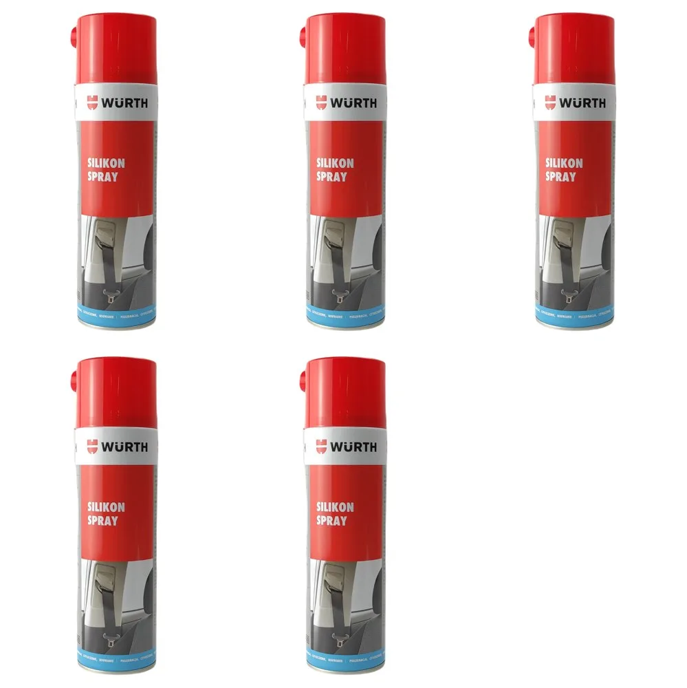 Silikon spray 500 ml WURTH - zestaw 5 szt