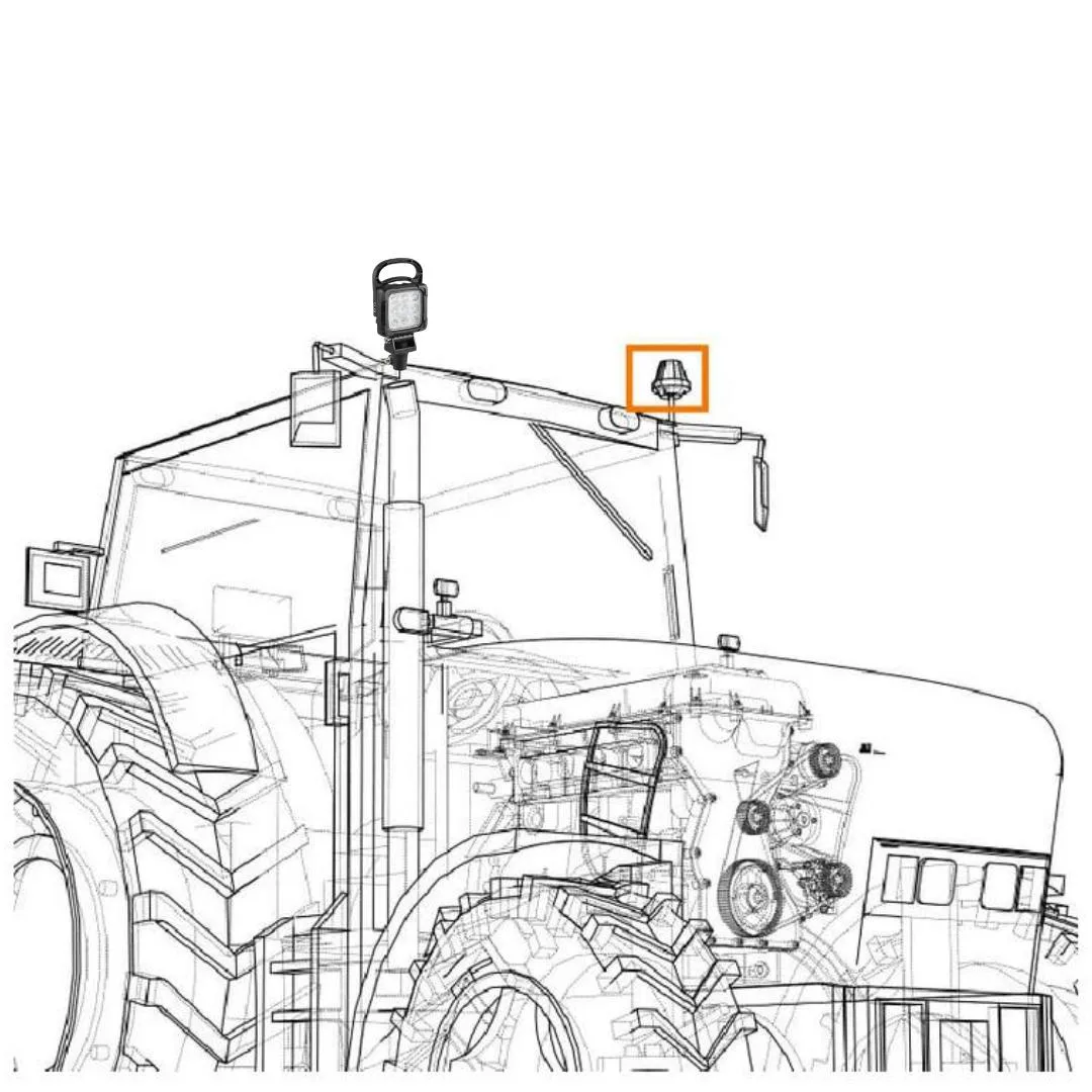 LED lampa robocza, 2400 Lumens - Sparex | zdjęcie 8 z 8 | 130542 | Motofarma.pl