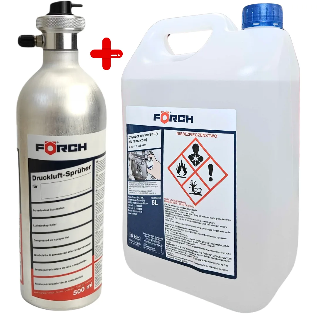 FORCH UNIWERSALNY ZMYWACZ DO HAMULCÓW 5L + Rozpylacz Ciśnieniowy | zdjęcie 1 z 3 | WC-3634 | Motofarma.pl